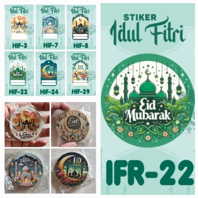 

10pcs Hangtag lebaran 10pcs stiker lebaran Stiker idul fitri stiker eid mubarak hangtag idul fitri hangtag eid mubarak