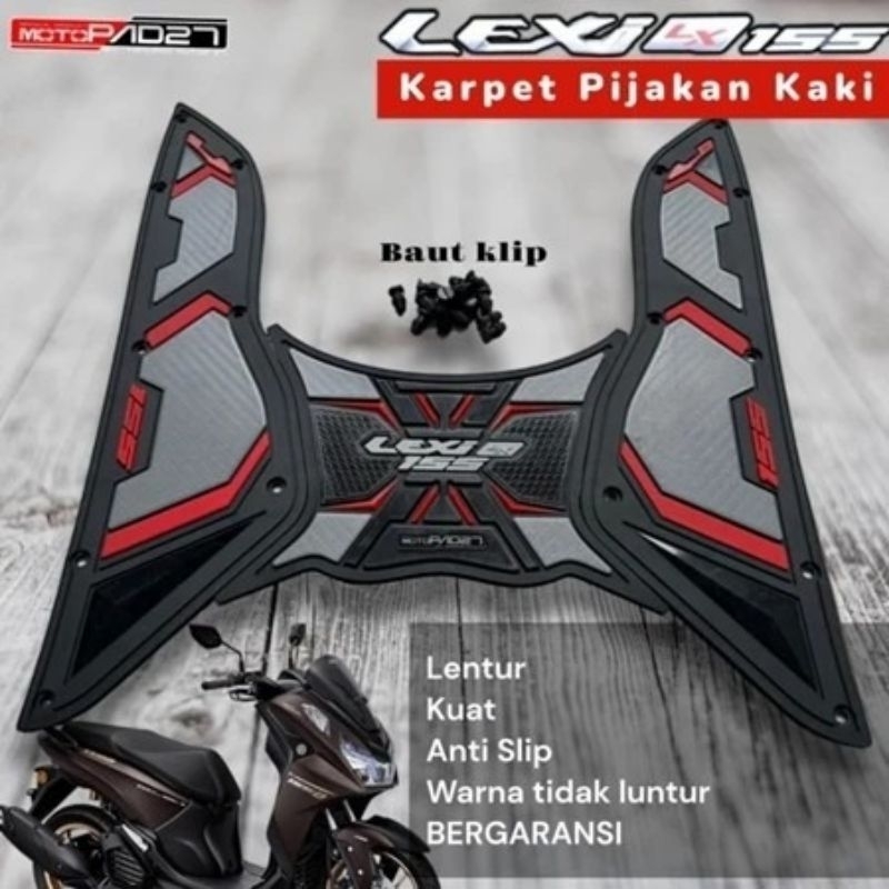 Karpet motor LEXI 155-PIJAKAN KAKI lexi 155-bordes pijakan kaki LEXI 155