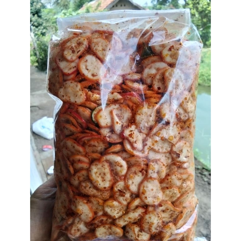 

500 grm seblak bantat kerupuk bulat rasa pedas daun jeruk
