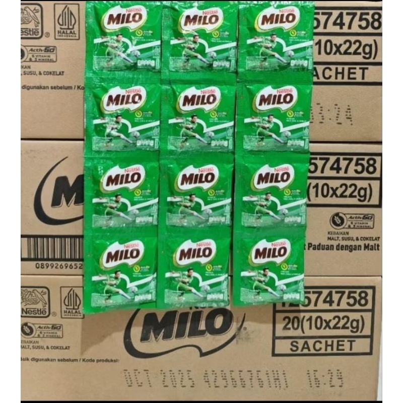 

Milo Active Go Susu Bubuk Sachet @22gr Renceng 11pcs