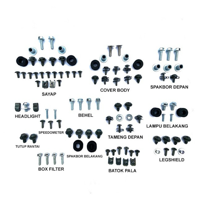 Baut Yamaha Vega R New Full Set / Baud Yamaha Vega R New Full Body / COD Baut Vega R New FullSet Ful