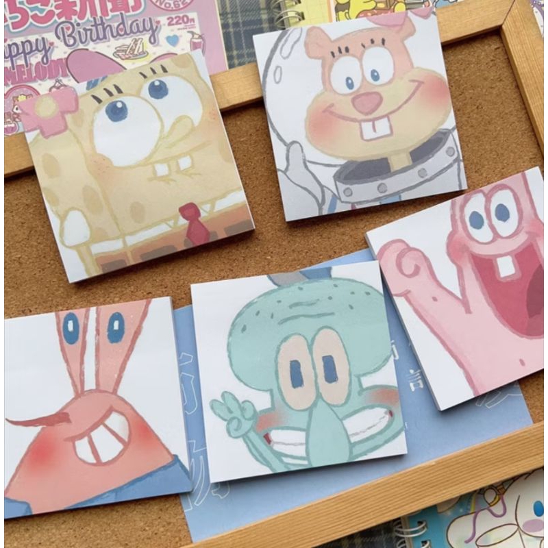 

STICKY NOTE (SPONGEBOB, DORAEMON, DINO KUNING)