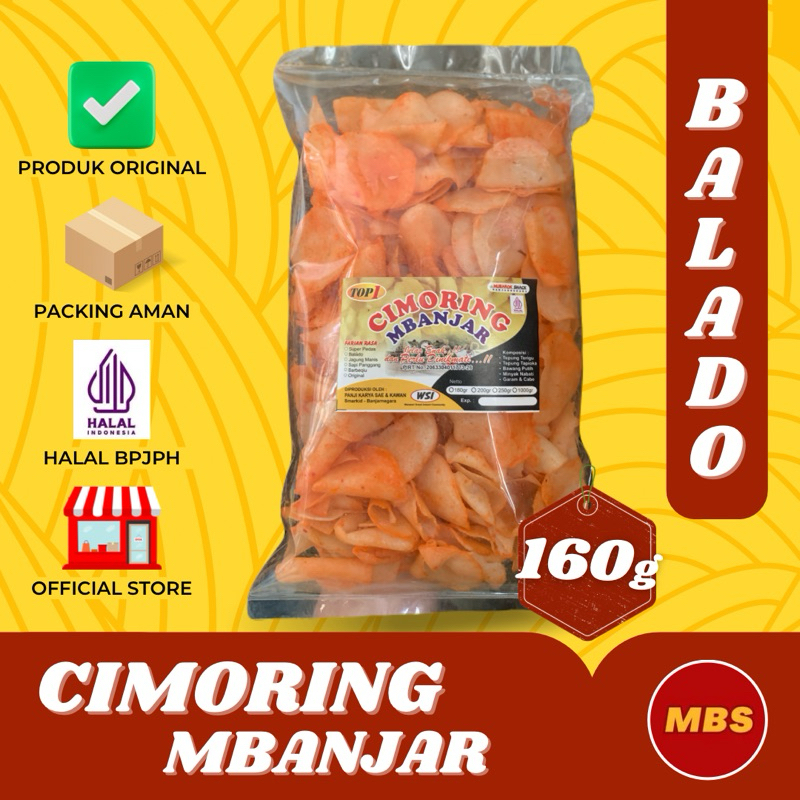 

CIMORING MBANJAR BALADO GURIH RENYAH 160g - MUBAROK SNACK