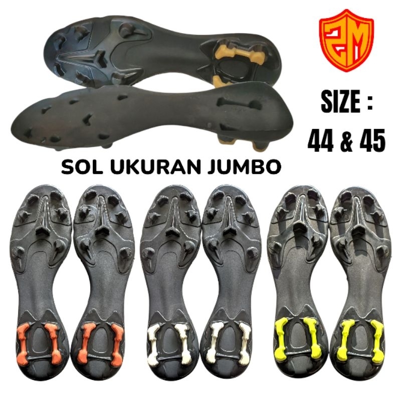 Sole Sepatu Sepak Bola Ukuran Jumbo, Size 44 dan 45