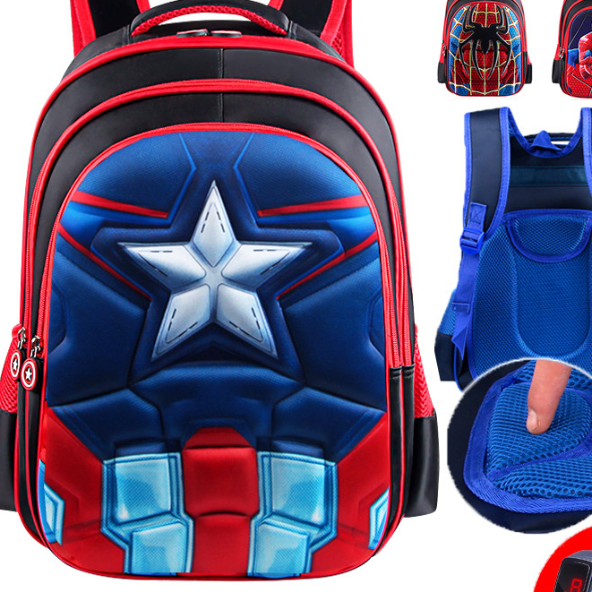 

Tas Sekolah Anak TK, Tas Ransel Kartun Spider-Man, Tas Sekolah Anak-anak TK