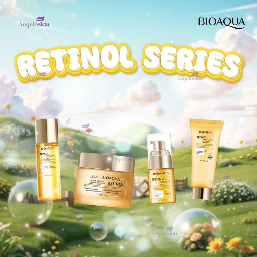 ✨ANGELO SKIN✨ BIOAQUA 6X Gentle-A Retinol Anti Aging Skincare Retinol Cream Wajah | Retinol Serum
