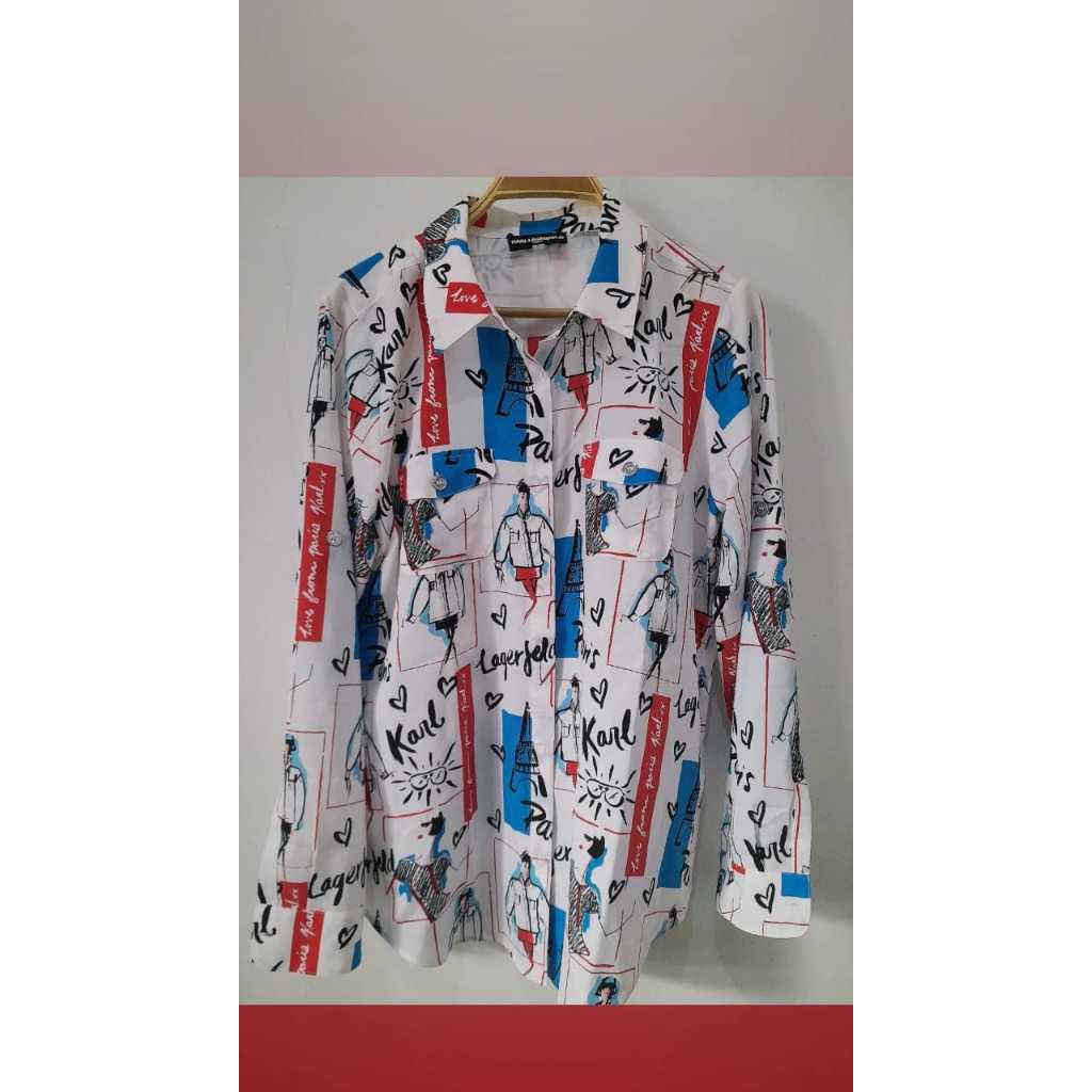 Sale 12.12 Kemeja Karl Lagerfeld Orig1nal Termurah