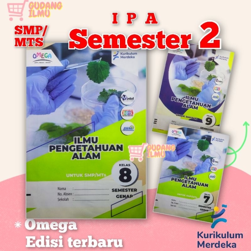 Lks IPA SMP / MTs Kelas 7 8 9 Semester 2 kurikulum merdeka l omega