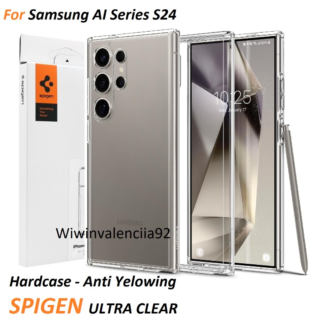 SAMSUNG S25 S25+ S24 ULTRA S24 FE S24+ SPIGEN Case LIQUID CRYSTAL CLEAR Anti Yelowing ORIGINAL Hard 