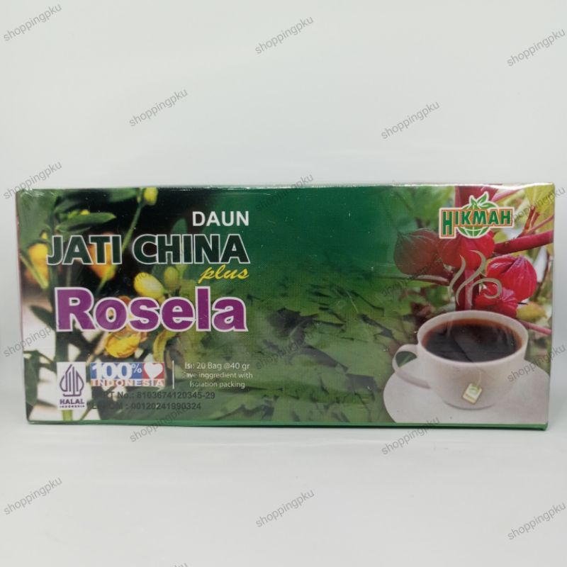 

TEH DAUN JATI CINA PLUS ROSELA ISI 20