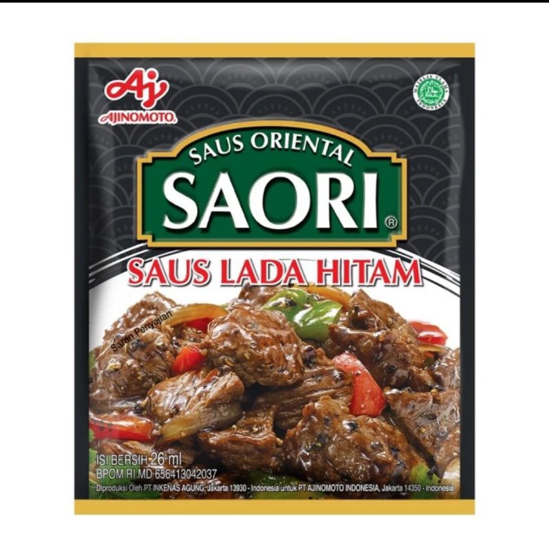 

FREE PACKING- (5Pc) Saori Saus Lada Hitam 26ml Isi 5pc