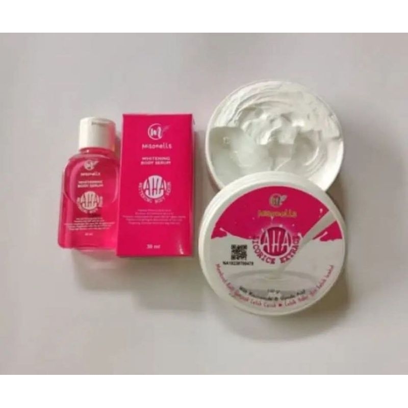 AHA Pink Misonells whitening body serum Body Bleching AHA