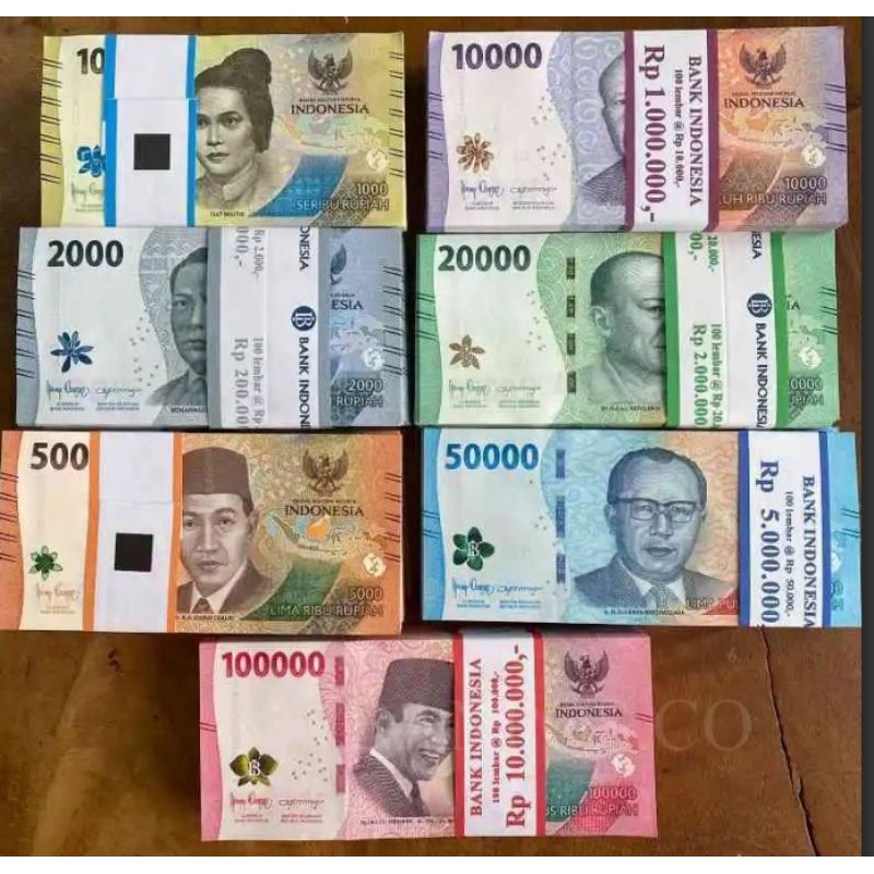 uang pecahan asli baru