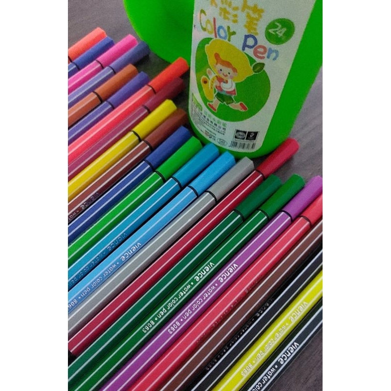 

Pena 24 Warna Fancy dari Vience