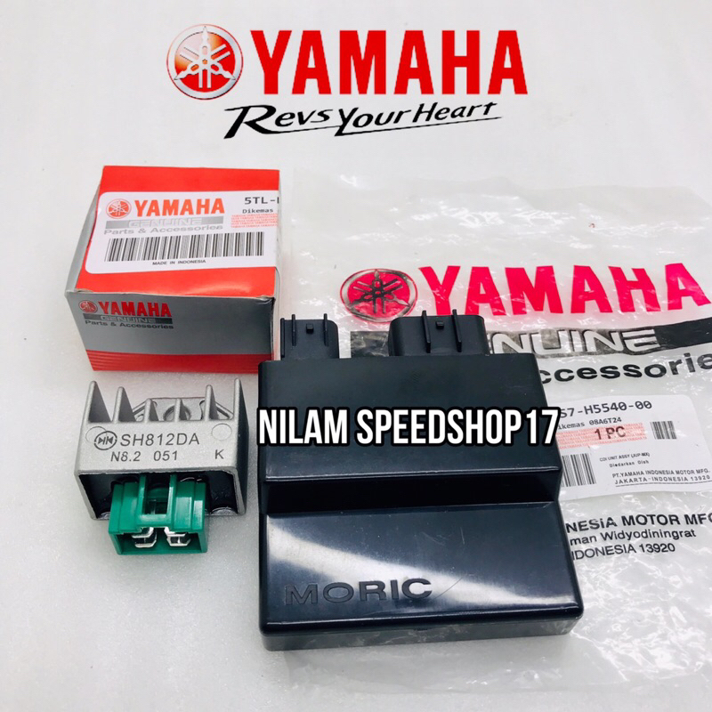 CDI UNIT ASSY+KIPROK REGULATOR YAMAHA JUPITER MX OLD 135 CC YAMAHA JUPITER MX NEW 135 ORIGINAL YGP Q