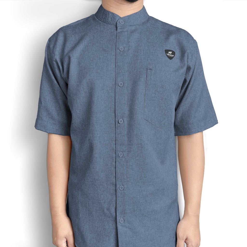 Official Baju Muslim Kemeja Koko Kaffah Pria Dewasa Dan Remaja Bahan Katun Madinah Annajiyah