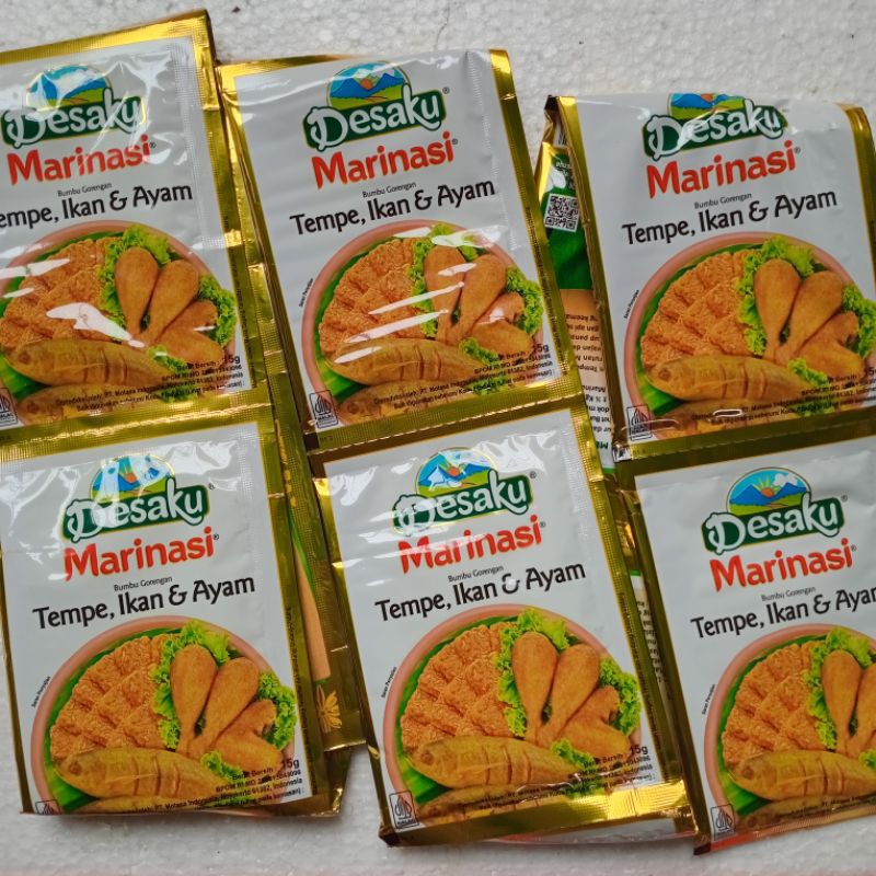 

[per pcs] Desaku Marinasi Bumbu Gorengan Tempe Ikan Ayam Renceng Renteng Ecer Sachet 15 Gram