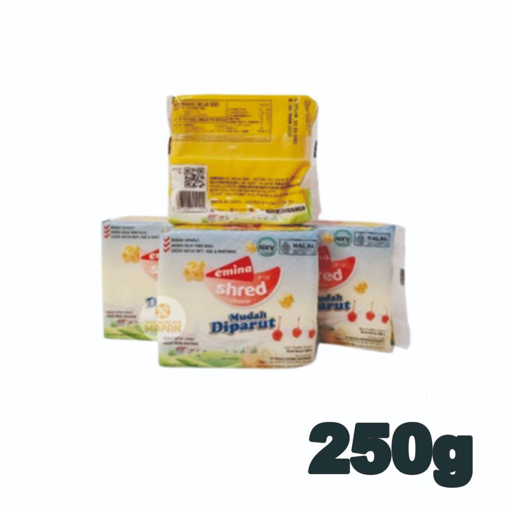 

Emina Shred Keju Mudah Diparut Kemasan pabrik - 250gr