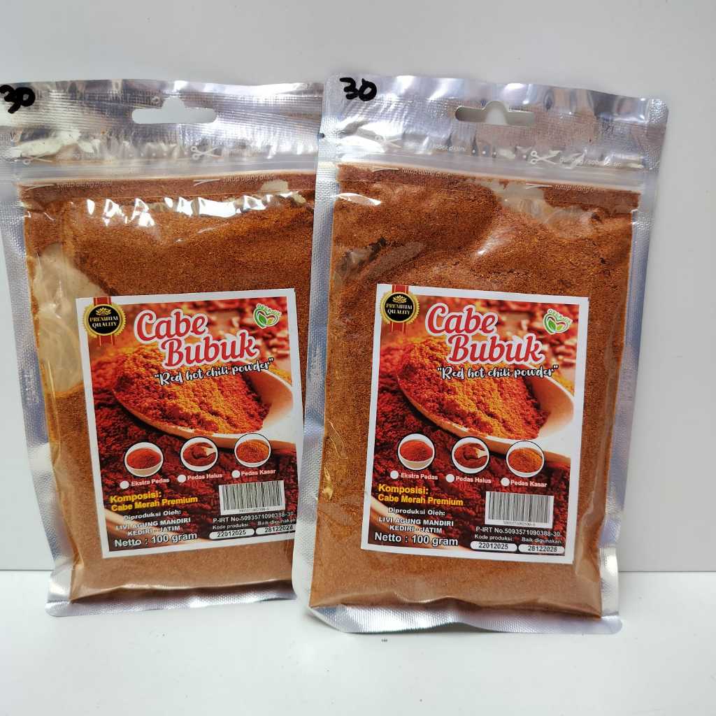 

Cabe Bubuk/Chilli Powder Kemasan 100 Gr