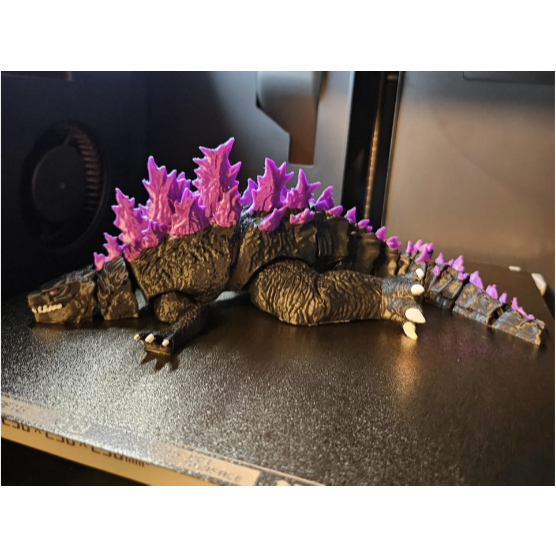 Cuero Mainan Burning Godzilla Artikulasi