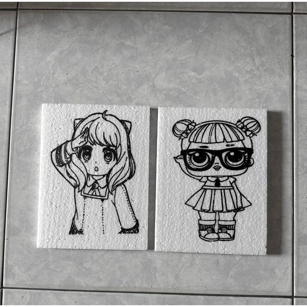 

(25 pcs) [Tanpa Lis] Styrofoam Lukis Uk 20x15x1 cm / Sterofoam Lukis Anak Tanpa Lis