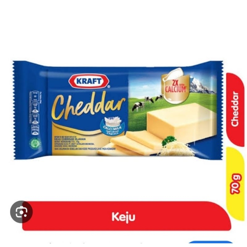 

Keju kraft Cheddar Mini 70 gr