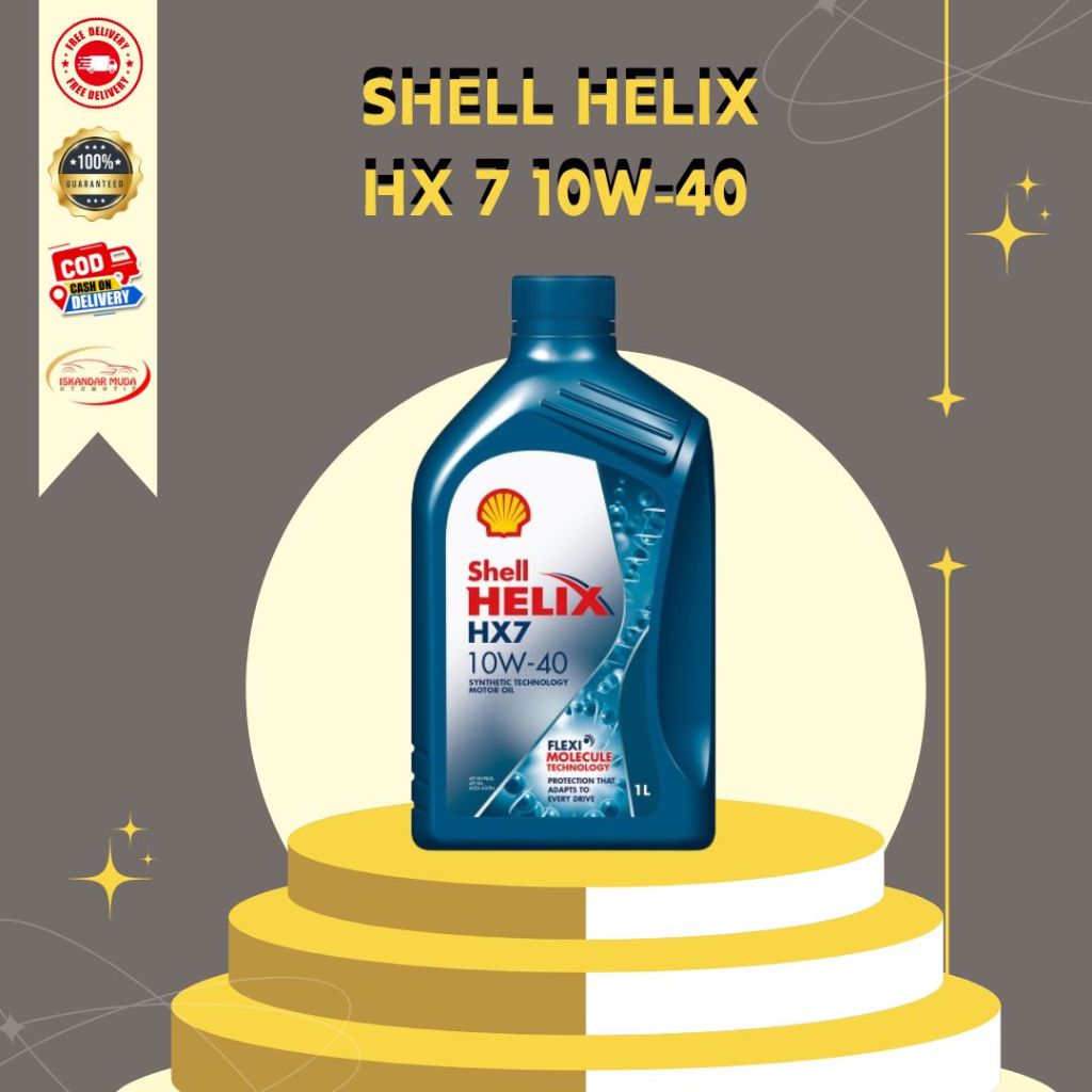Oli Mobil Shell Helix HX7 10W-40 Berkualitas