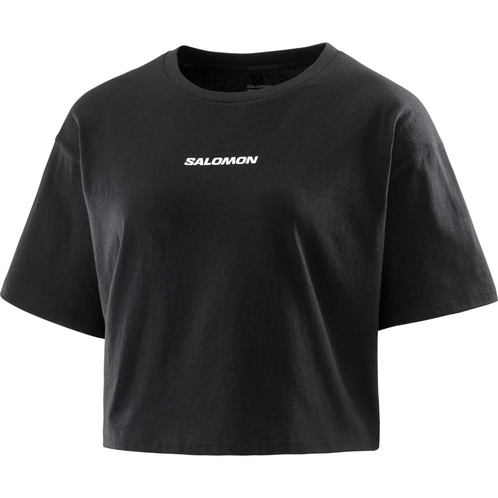 SALOMON LOGO TWIST SS TEE WOMEN Deep Black