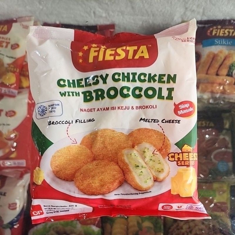 

FIESTA CHICKEN BROCCOLI 400G CHESEE SERIES fiesta nugget brokoli 400g chesee series