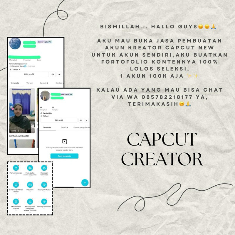 AKUN CAPCUT CREATOR NEW