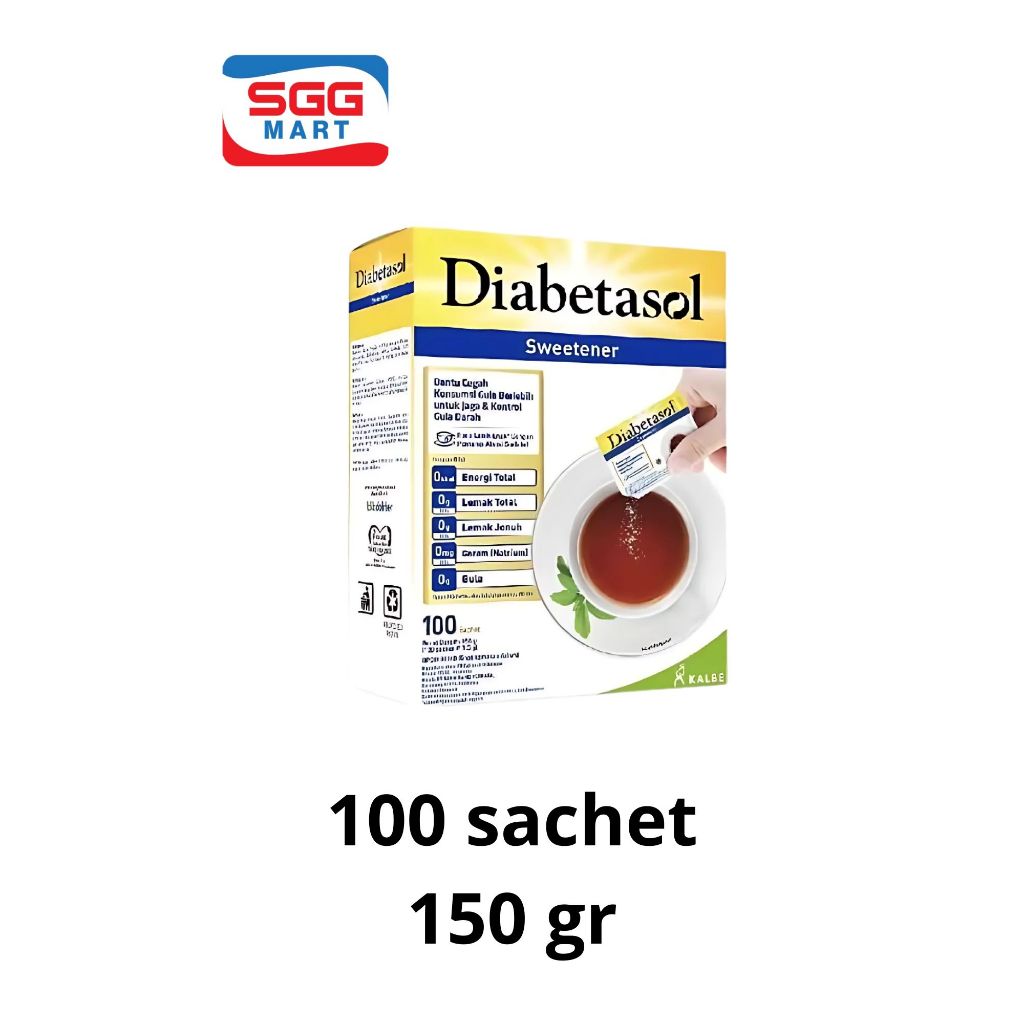 

Diabetasol Sweetener 100 sachet 150gr [100 sachet @1,5gr]