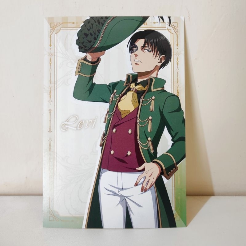 

Attack on Titan official postcard Levi Ackerman - Masquarade