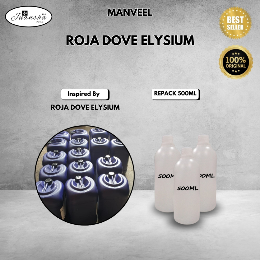 BIBIT PARFUM MURNI ROJA DOVE ELYSIUM (MANVEEL) 500ML