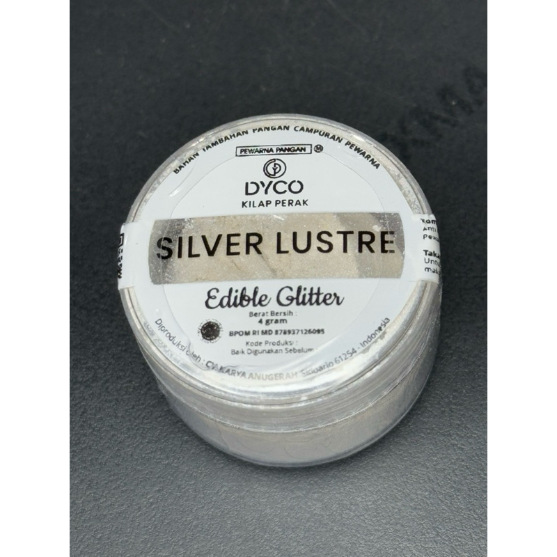 

DYCO SILVER LUSTER Edible glitter 4gr