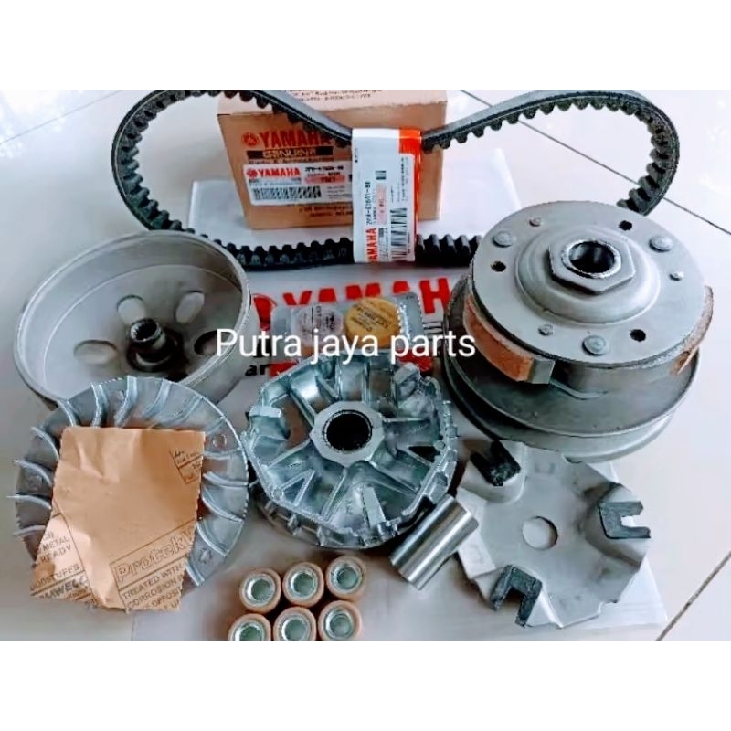 PAKET CVT 5ITEM 2PH YAMAHA MIO M3/X RIDE 125/FINO 125/SOUL GT 125cc.ORIGINAL