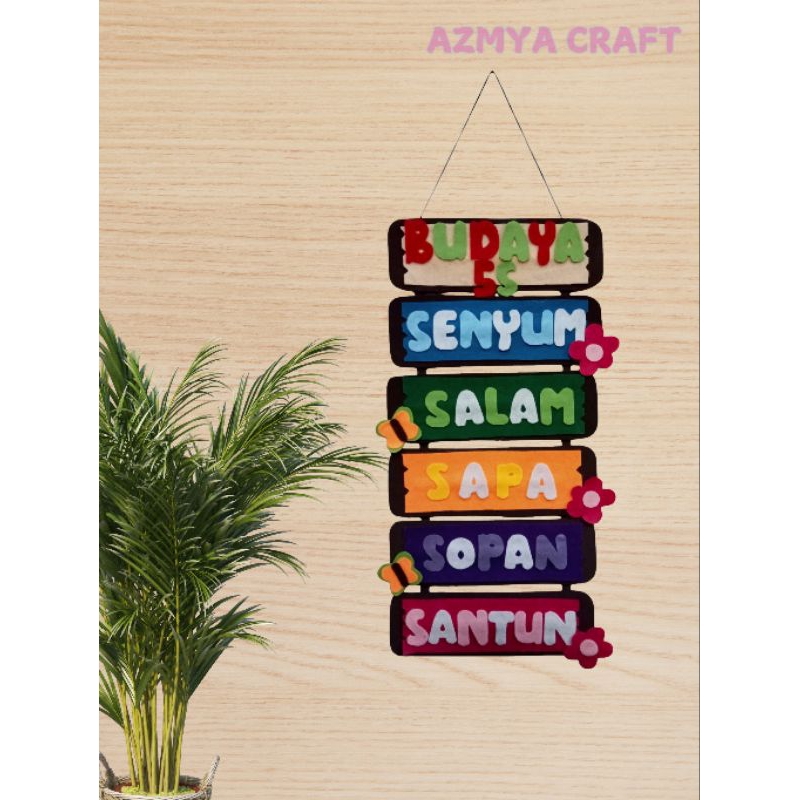 Hiasan Dinding Kelas Budaya 5S