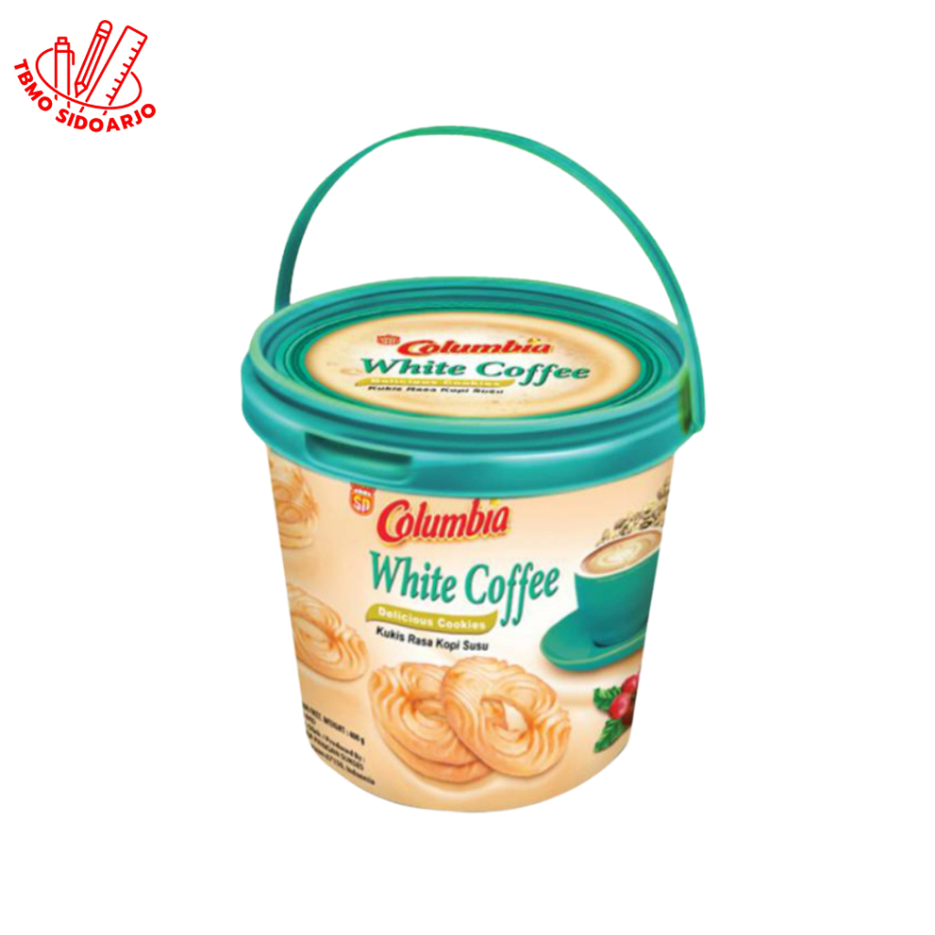 

COLUMBIA KUKIS RASA WHITE COFFEE COOKIES TIMBA 350 GRAM / KUE LEBARAN