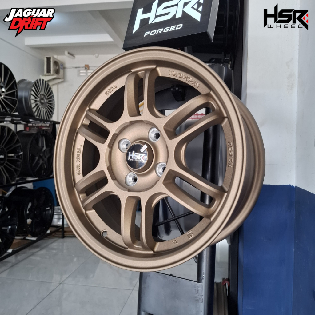 Velg R15 Hsr Terbaru Pcd 4x100 Peleg Hsr Aeri Ring 15 Lebar 6,5 Rata Pcd Warna Bronze - Toko Velg Hs