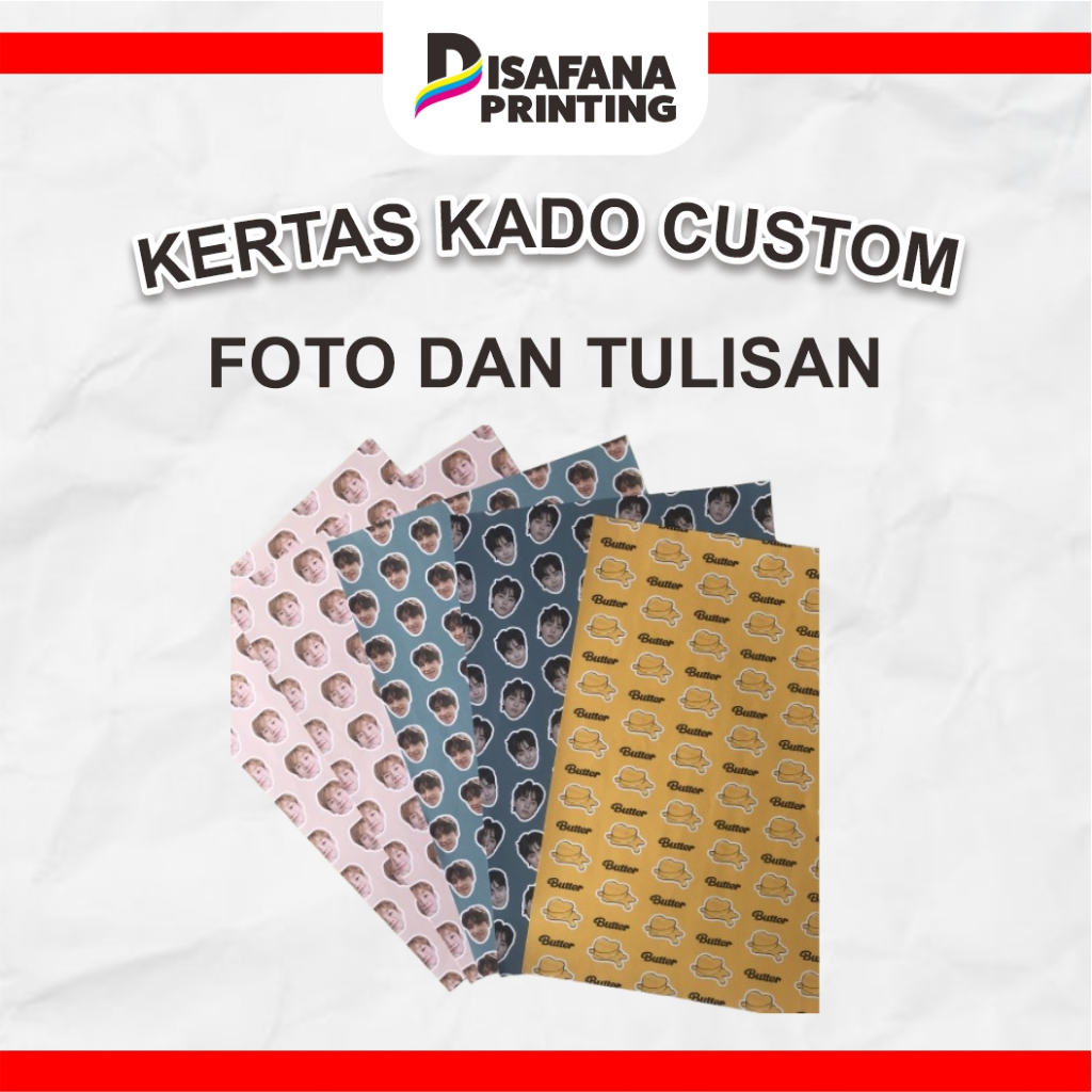 

Cetak Kertas Kado Custom Foto dan Tulisan