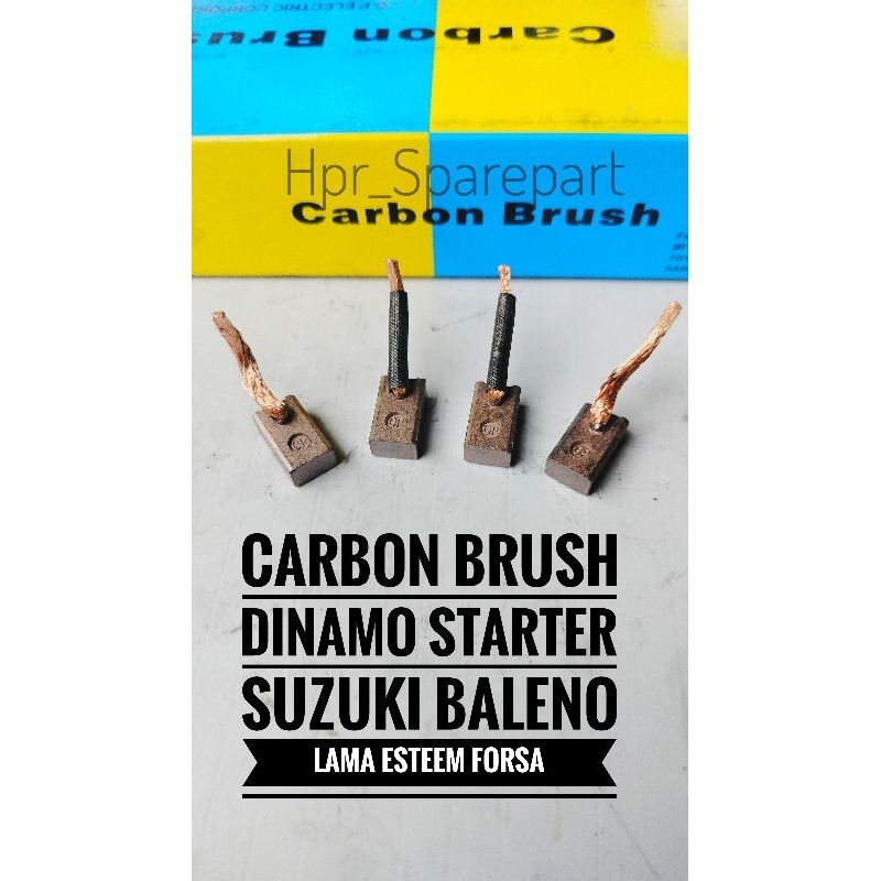Arang Carbon Brush Dinamo Starter Suzuki Baleno Lama Esteem Forsa
