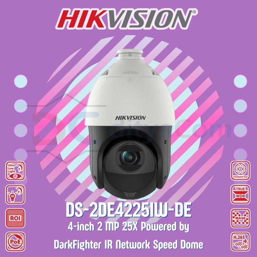 CAMERA CCTV HIKVISION DS-2DE4225IW-DE 2MP 25X PTZ NETWORK SPEED DOME
