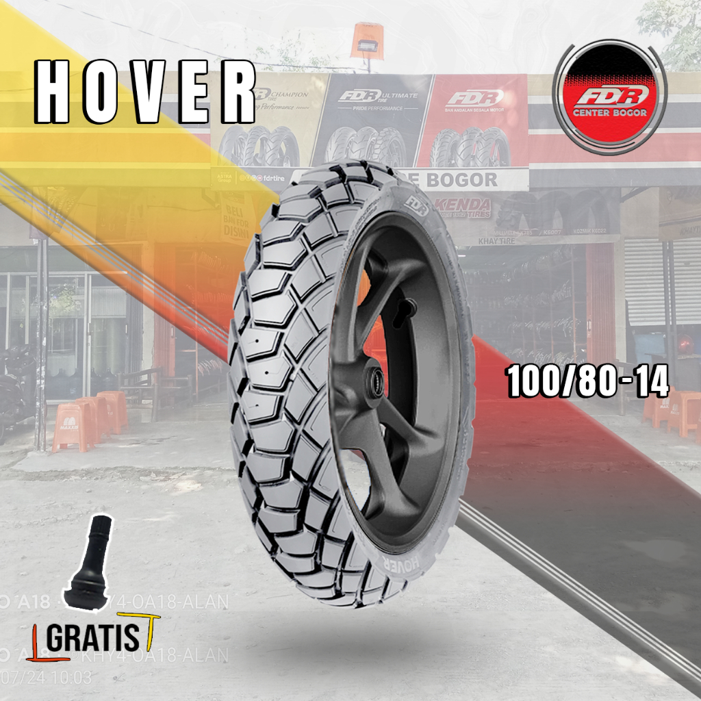 Ban Motor Matic FDR HOVER 100/80 Ring 14 Tubeless