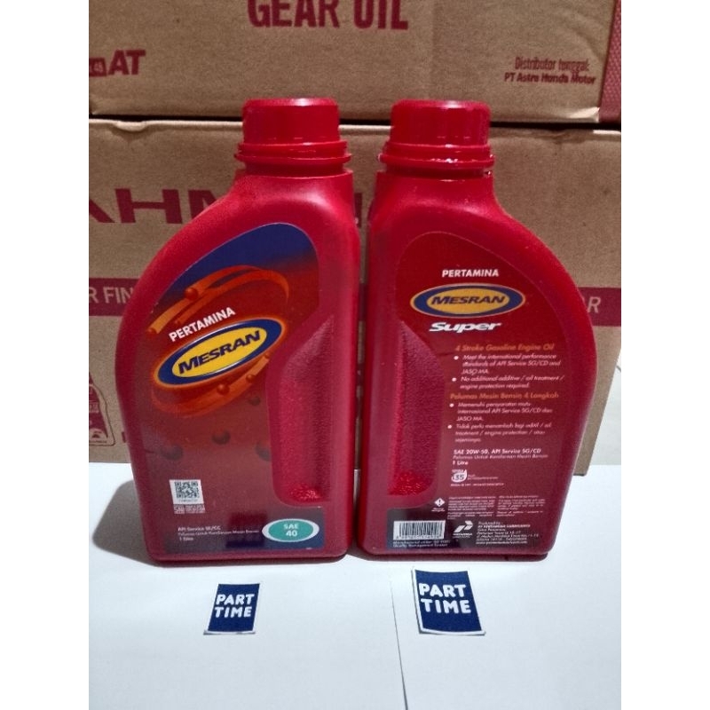 oli mesran super 1 liter original murah