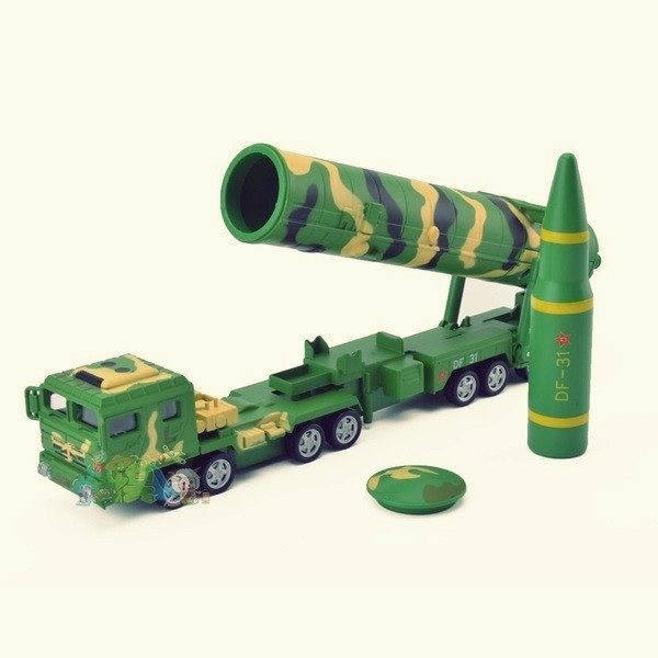 Miniatur Truk Peluncur Roket Antarbenua China DF-31A