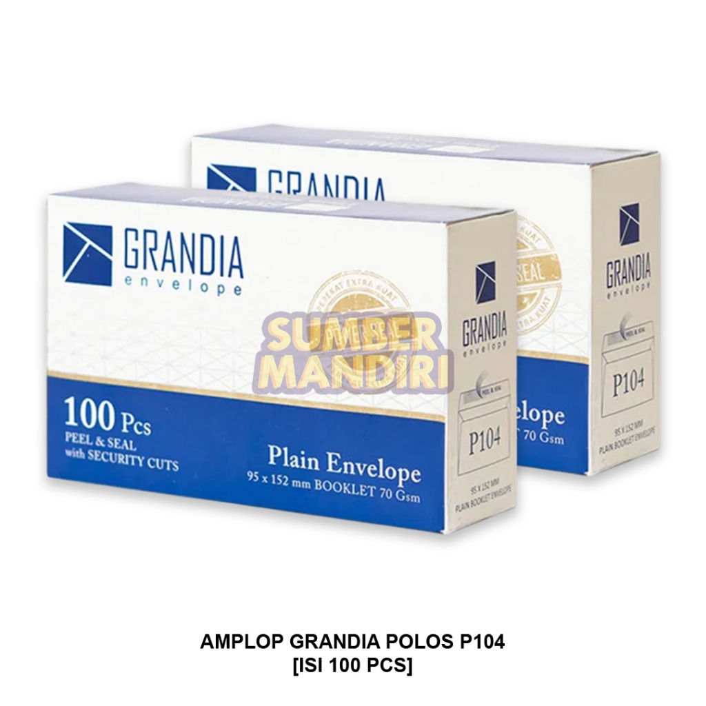 

Amplop GRANDIA P104 104 Amplop Putih Polos [1 BOX]
