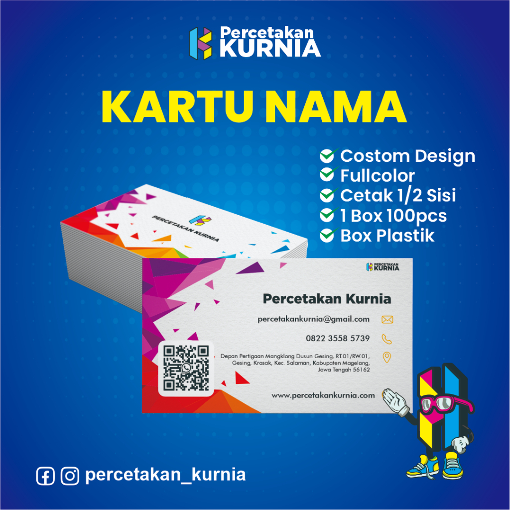 

Cetak Kartu Nama / Business Card / Kartu Nama 100 PCS