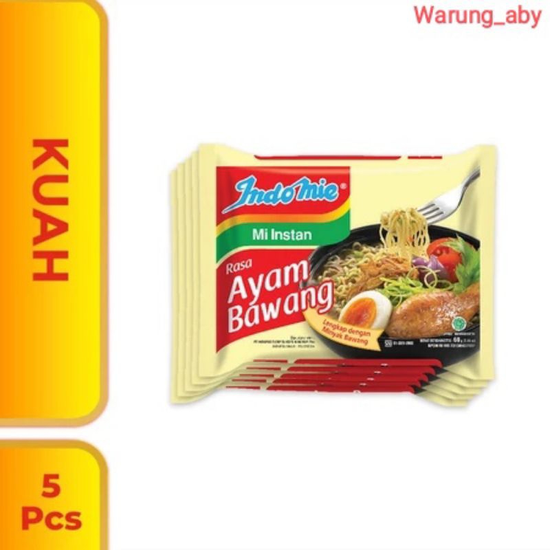 

Indomie Kuah Ayam Bawang Isi 5 Pcs | Indomie Kuah | Kuliner Nusantara