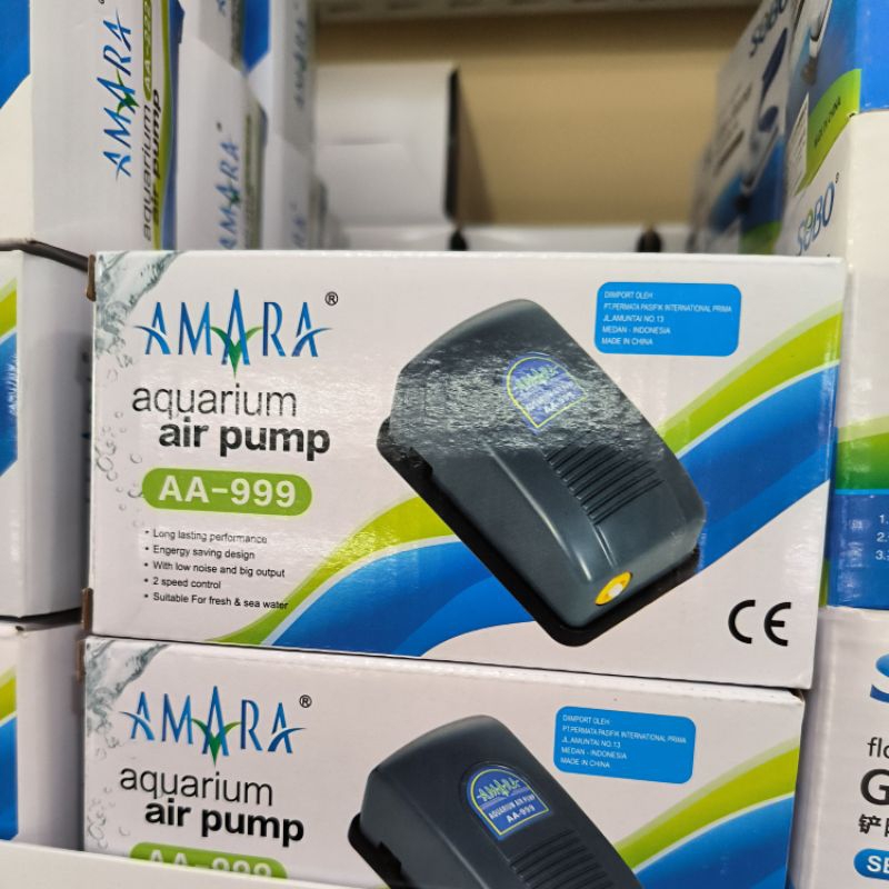 Amara Aquarium Air Pump AA-999 - Mesin Oksigen Aerator Aerasi