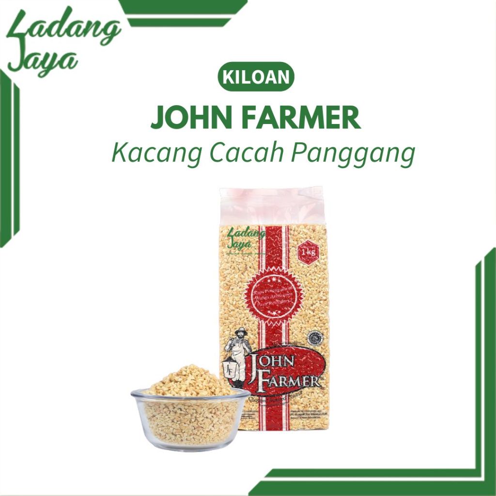 

JOHN FARMER Kacang Cacah Sangrai Cincang Panggang Repack 100gr - 1kg