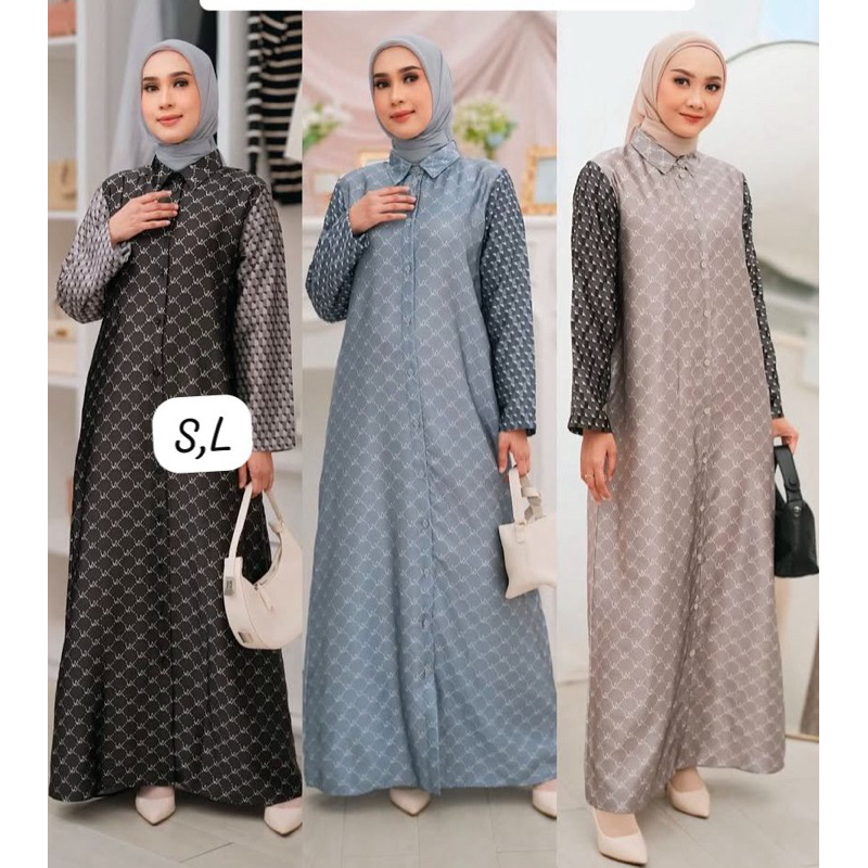 vanilla hijab dress hitam sale